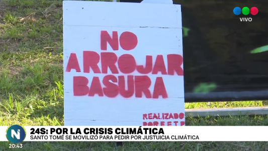 24S: Santo Tomé se movilizó para pedir justicia climática