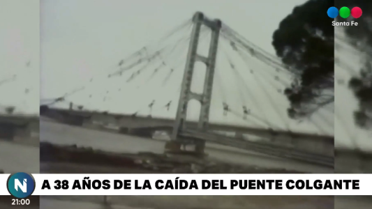 Momento histórico: El video de hace 38 años cuando cayó el puente colgante