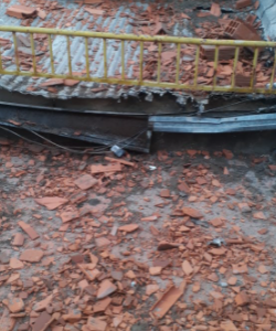 Así quedó la casa de Boulevard luego de la voladura de una pared lindante