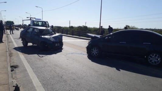 Dificultades para transitar en el Puente Carretero por un accidente