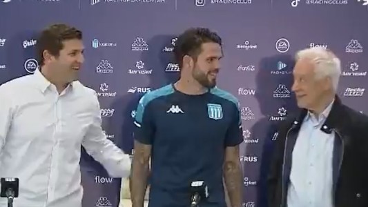 "Es amuy lindo estar acá y no lo dudé": Racing presentó a Gago como nuevo DT