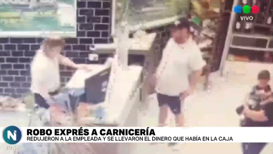 Dos delincuentes armados robaron una carnicería en el sur de la ciudad