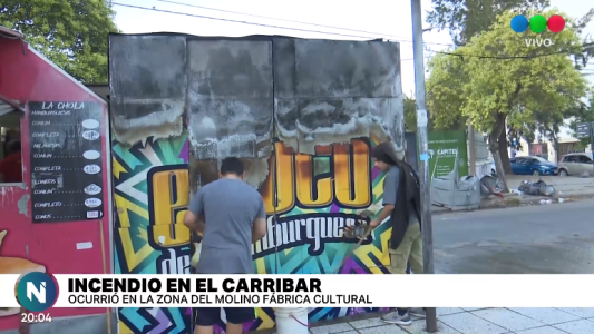 Susto por el incendio de un carribar en la zona de El Molino Fábrica Cultural