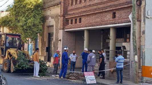 Rompieron un caño de gas y evacuaron un edificio céntrico en la ciudad