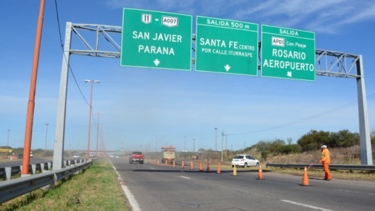 Vialidad Nacional realiza trabajos en la Circunvalación Oeste