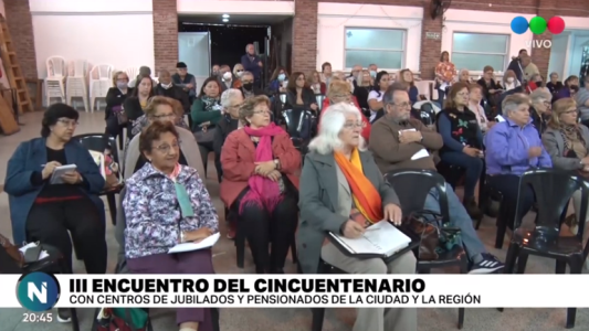 Perotti participó de un nuevo encuentro con centros de jubilados y pensionados