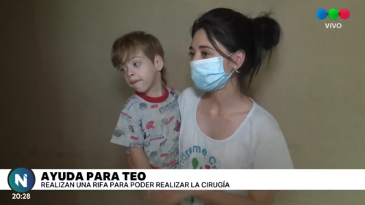 Juntos por Teo: padece una enfermedad rara y están vendiendo rifas para pagar una operación