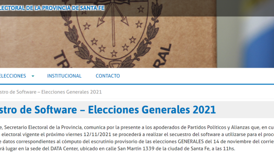 Elecciones 2021: Se realizará el secuestro de software que se utilizará para el procesamiento de datos