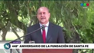 Perotti encabezó el acto oficial por los 448 años de la ciudad de Santa Fe