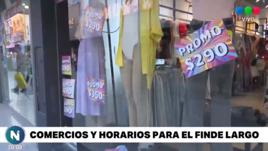 Fin de semana largo: Así trabajará el comercio en Santa Fe
