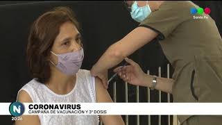 En la Esquina Encendida: este lunes se colocaron 2994 terceras dosis de AstraZeneca