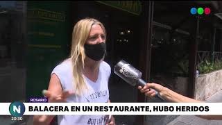 Balacera en un restaurante rosarino: un hombre resultó herido