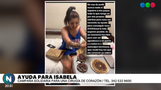 Todos por Isabela: recaudan fondos para que se pueda realizar una operación del corazón