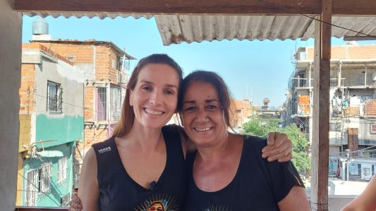 Natalia Oreiro se interiorizó acerca del trabajo de La Garganta Poderosa en Santa Fe