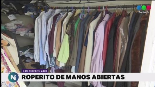 El roperito de Manos Abiertas invita a colaborar con donaciones