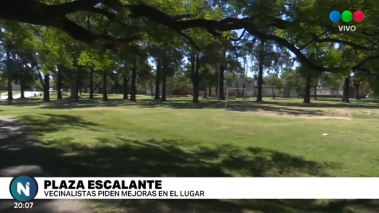 Vecinos de la Plaza Escalante reclaman mejoras en el lugar