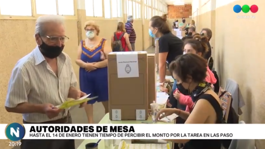 Cobros pendientes de las Autoridades Elecciones Provinciales PASO 2021