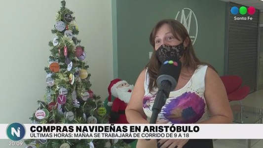 Las compras navideñas también se realizaron en Aristóbulo del Valle