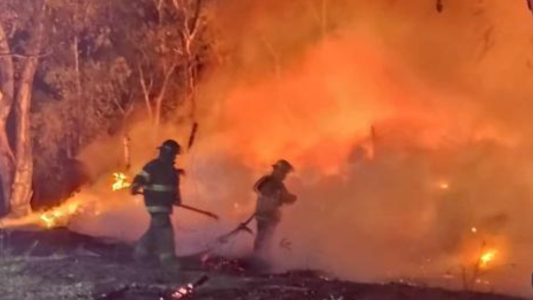 Los incendios en el sur de la ciudad afectaron el predio del Automóvil Club