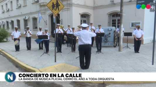 La Banda Policial se lució en un concierto de Fin de Año