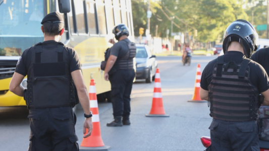Se realizó un fuerte operativo de seguridad preventiva en Santo Tomé