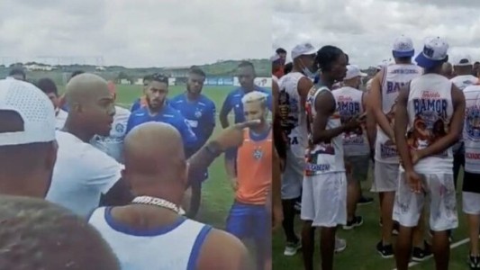 Video: El mal momento de un ex Colón en Brasil cuando fue apretado por la barra de su equipo