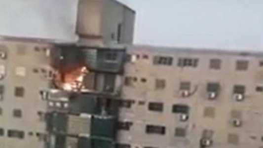Se incendió un departamento en la torre 10 de barrio El Pozo