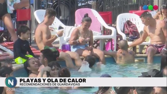 Ola de calor en Santa Fe con playas vacías y piletas llenas