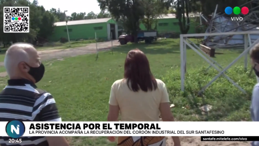 Funcionarios recorrieron el cordón industrial que fue afectado por el temporal