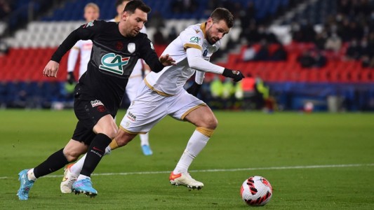 En su primer encuentro como titular en el año, Messi y PSG fueron eliminados de la Copa de Francia