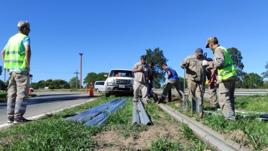 Vialidad realiza trabajos en el intercambiador frente a Cilsa