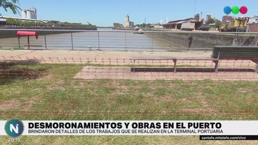 Vallado preventivo en el Dique Uno del Puerto
