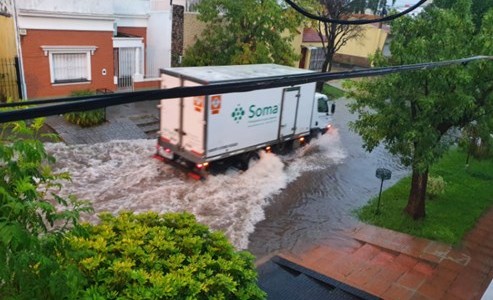 Las lluvias de marzo ya alcanzaron el promedio histórico mensual en la ciudad de Santa Fe