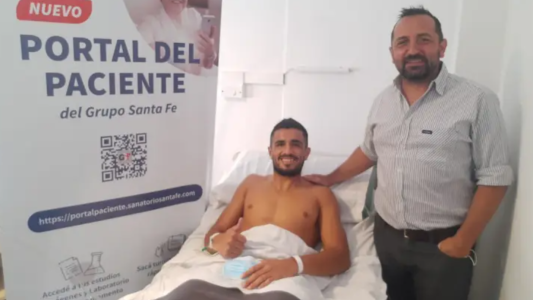 Operaron a Sebastián Moyano y empieza el proceso de recuperación