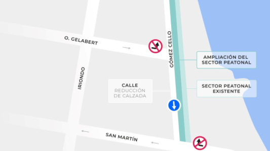 Santo Tomé: La calle Gómez Cello tendrá un sector para uso recreativo y peatonal