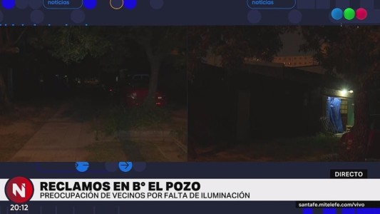Vecinos de barrio El Pozo reclaman el arreglo del alumbrado público