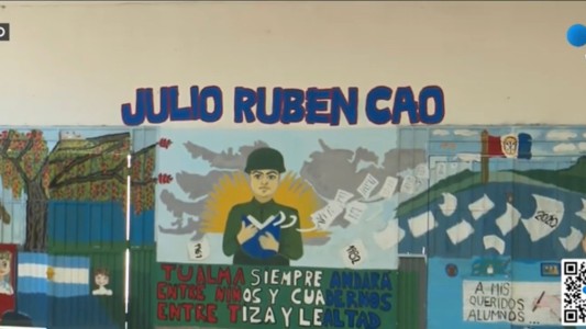 Julio Rubén Cao fue homenajeado en Santa Fe con un mural
