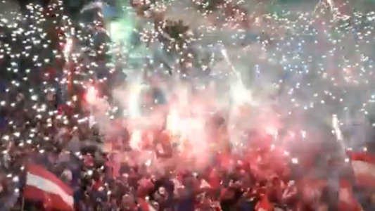 Multitudinario festejo de los hinchas de Unión por los 115 años