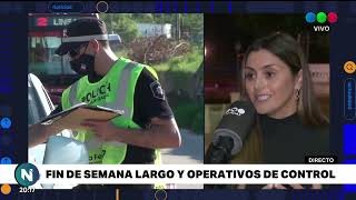 Fin de semana largo: se intensificaron los operativos de control en las rutas