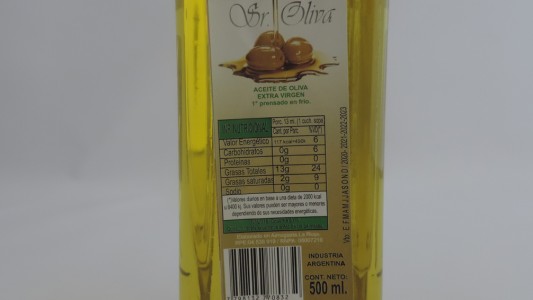 Atención: Alerta alimentaria sobre el “aceite de oliva extra virgen” marca Sr. Oliva