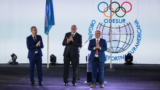 Perotti participó de la ceremonia de clausura de los Juegos Suramericanos