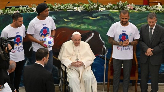 El Papa Francisco bendijo la pelota para el Partido por la Paz