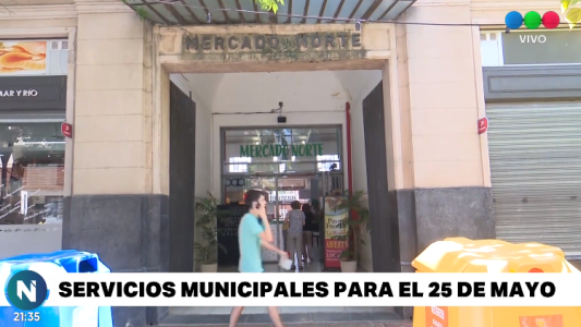 Los servicios municipales previstos para el feriado del 25 de Mayo