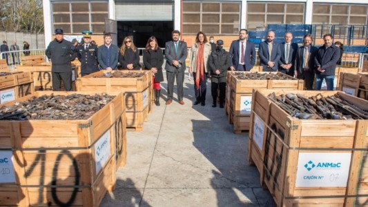 La provincia participó de la destrucción de 2.050 armas de fuego