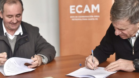 La Municipalidad firmó un convenio con Recreo para la ampliación del Parque Logístico