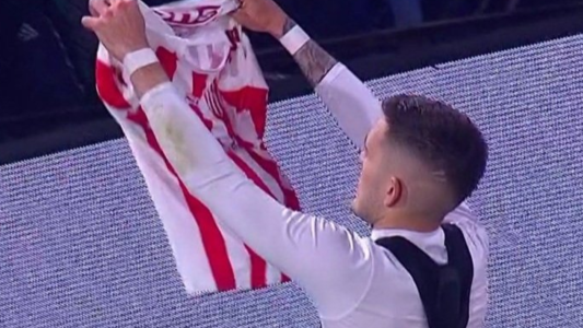 Tras su festejo de gol ante Boca, le dieron 3 fechas de suspensión a Troyansky