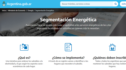 Ya está disponible el formulario para solicitar subsidios de energía eléctrica y gas