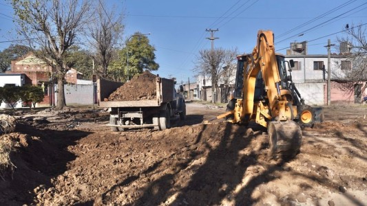 Las obras en el barrio Transporte registran un avance superior al 70%
