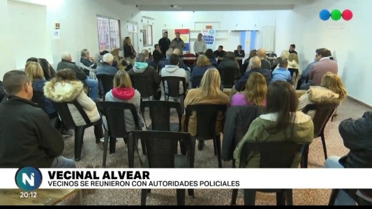 La Vecinal Alvear se reunió con autoridades de seguridad