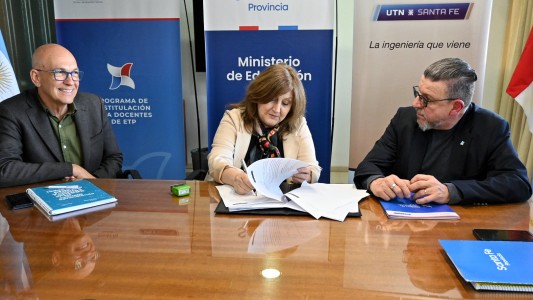 Convenio con la UTN para el perfeccionamiento de docentes de escuelas técnicas de Santa Fe
